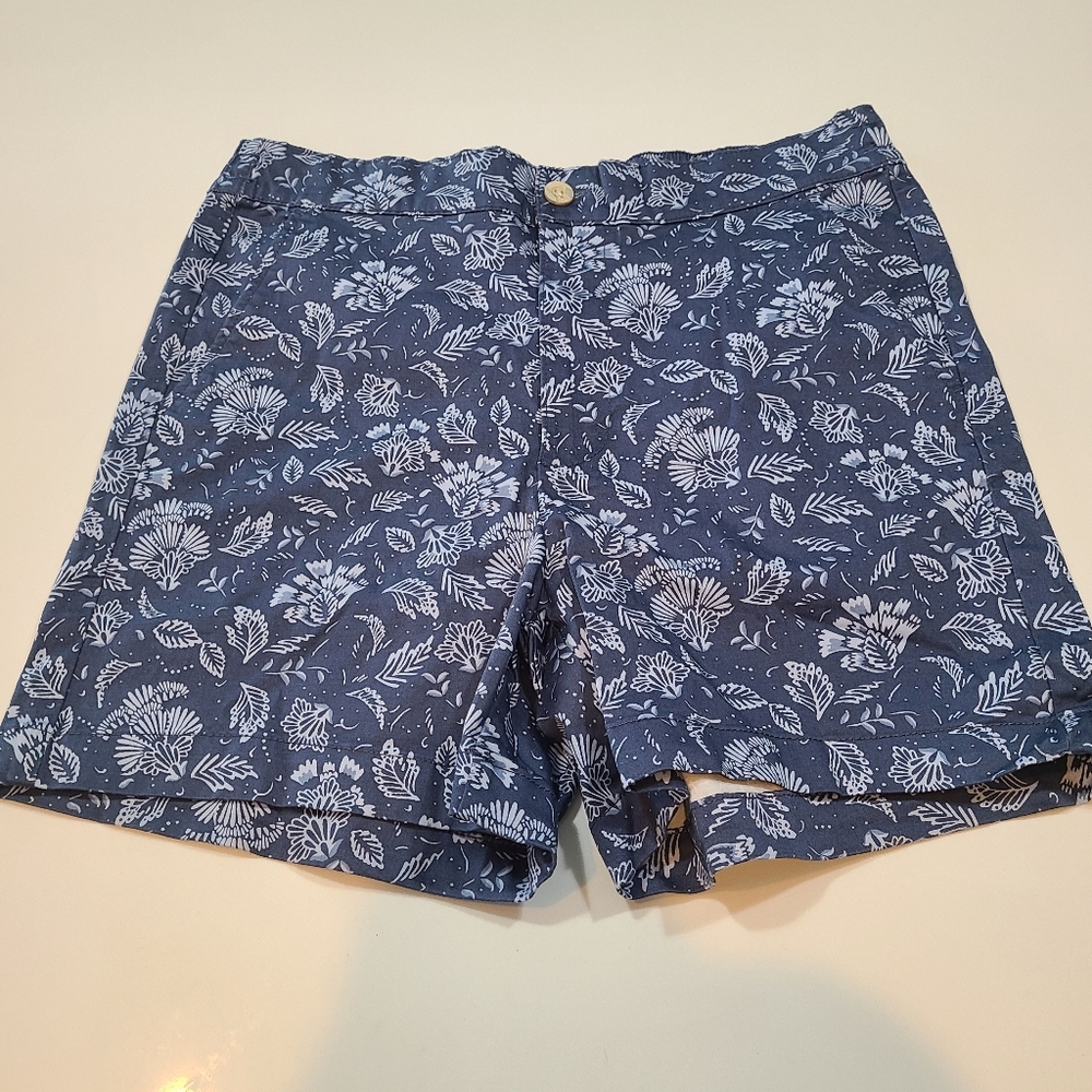 Jachs Girlfriend New York Blue Floral Shorts in Size 12